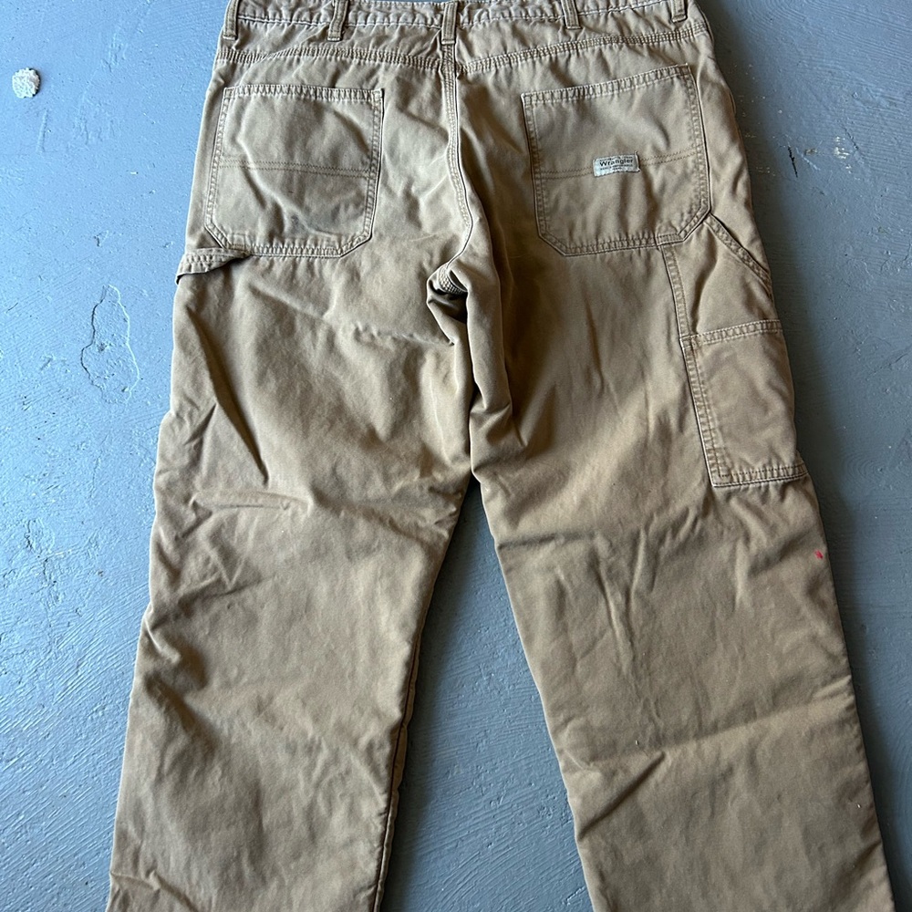Men's Tan Fleece Lined Cargo Pants